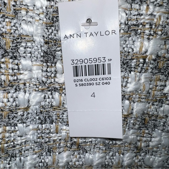Ann Taylor Tweed Plaid Ruffle Dress - Picture 3 of 6